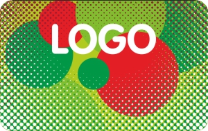 логотип на пластиковой карте